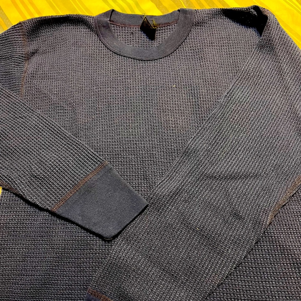 Men’s Thermal, BVD Pullover Crew Neck, (L) 42/44 Navy